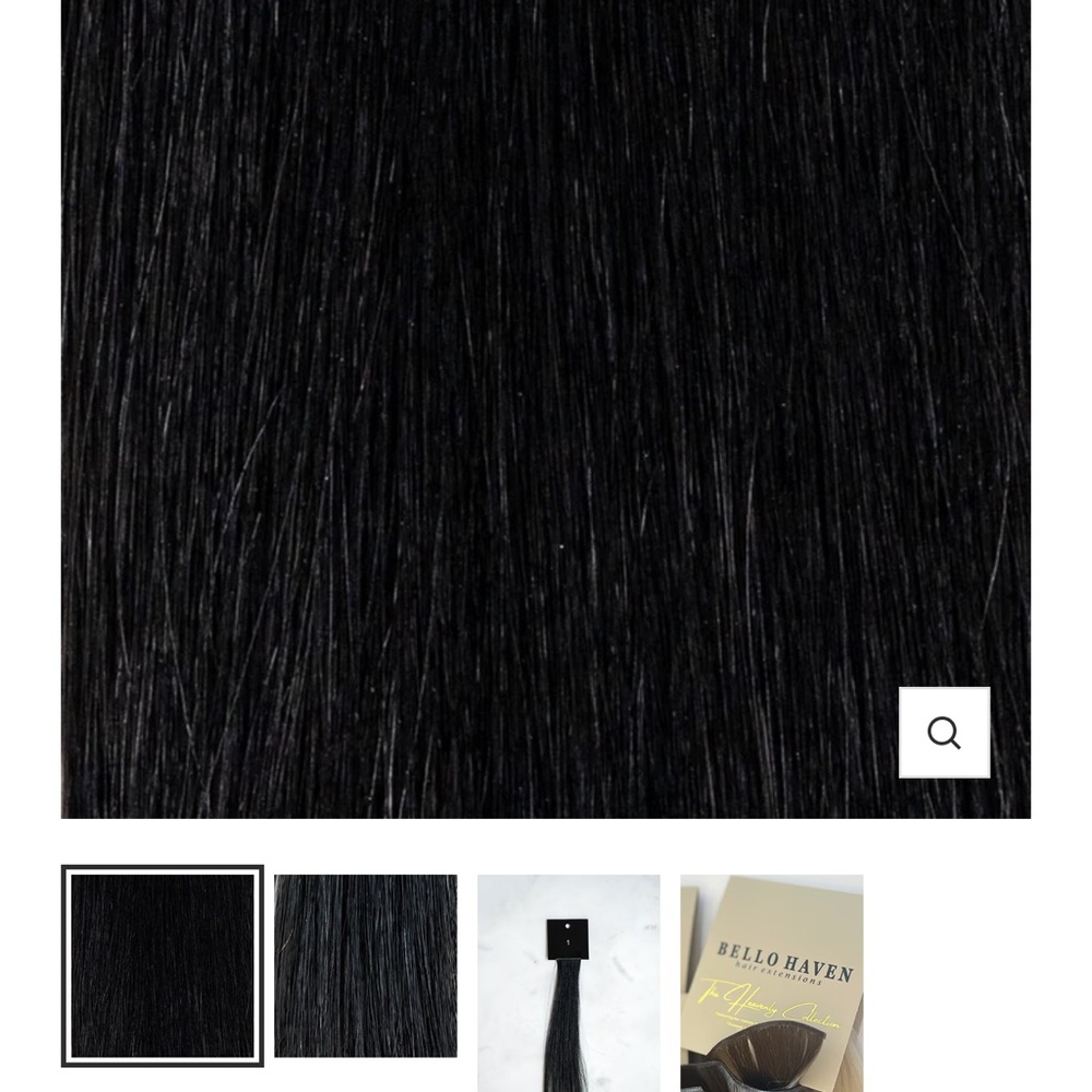 Bello Haven 20’ inch black hair extensions.